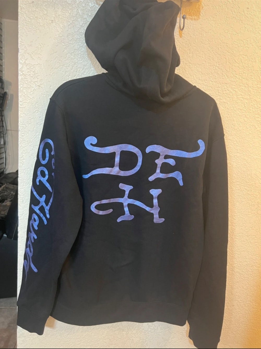 Ed Hardy Black Hoodie with Brand Tag - Picture 2 of 6